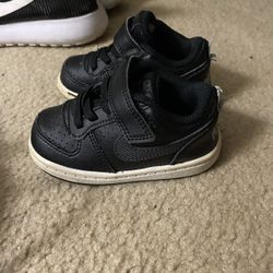 Court Borough Low 2 Td Black White Sz 5c
