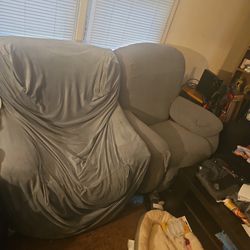 2 Recliners With Covers