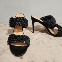 New Black Heeled Sandal