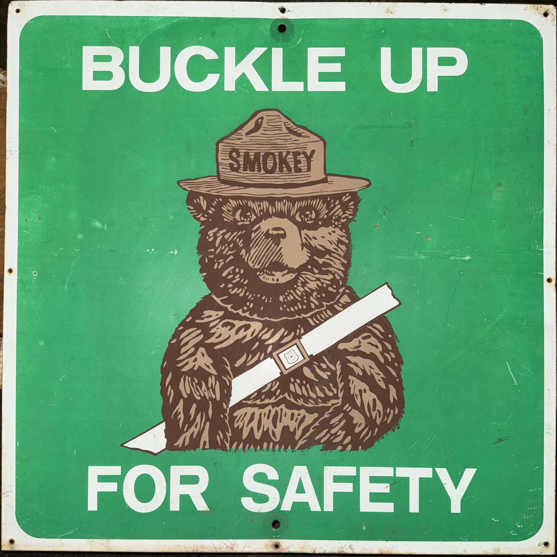 Smokey Metal Sign