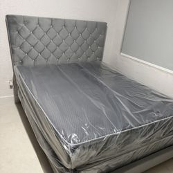 Queen   Bed Frame With Mattress All New Furniture And Free Installation   Free Delivery 