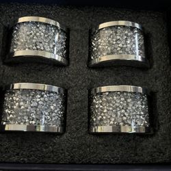 Silver Bling Napkin Holders 