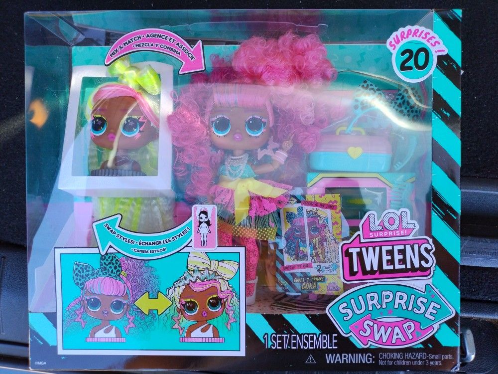 Lol Tweens Surprise Swap Curls 2 Crimps Fashion Doll