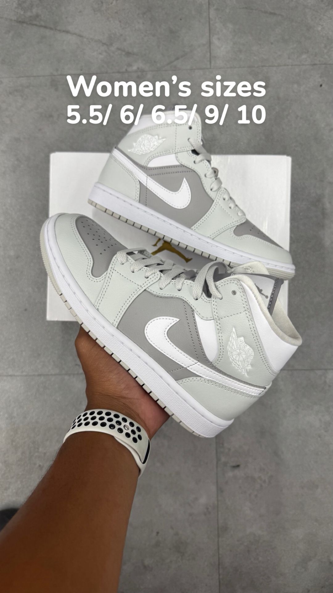 Jordan 1 Mid Atmosphere Grey