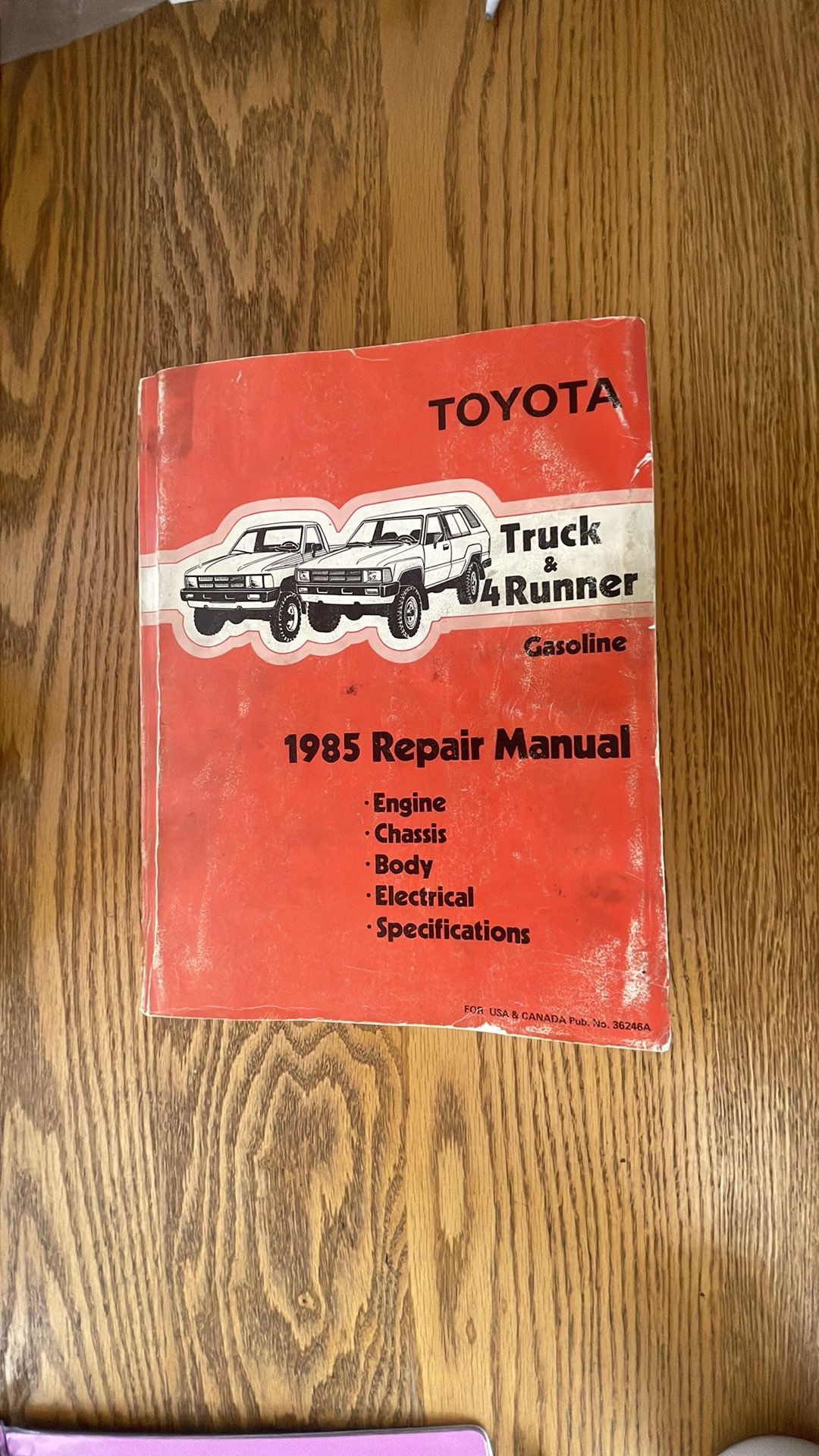 Toyota Factory Truck Manual 1985