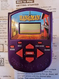 Vintage electronic hangman game