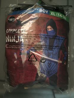 Halloween Boys Ninja Costume - XL (14-16)