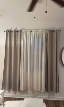 4 long curtain panels