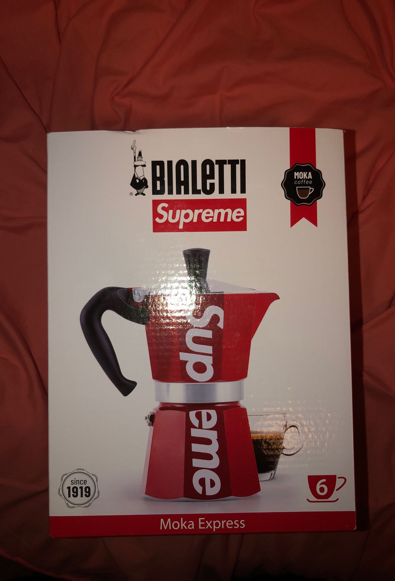 Brand new in box supreme Moka Bialetti coffee maker