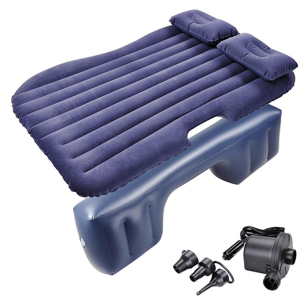 Car Inflatable Mattress Backseat Air Bed Pillow with Pump