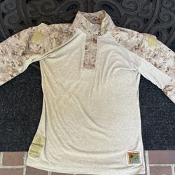 Military Surplus USMC Desert Combat Shirt, Flame Resistant 