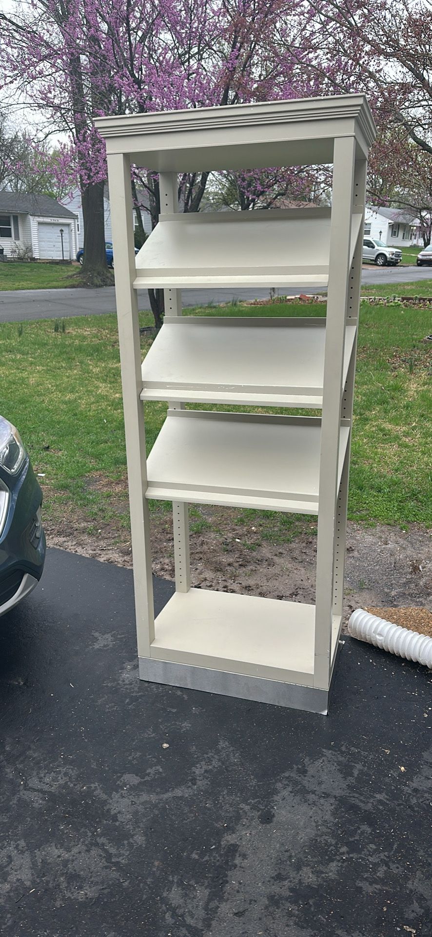 White Slanted Shelf