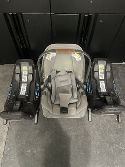 Nuna Car Seat And 2 Bases 
