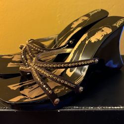 Carlos Santana Open Toe Wedge 