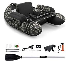 Portable Belly Boat for Fishing – Camouflage Design