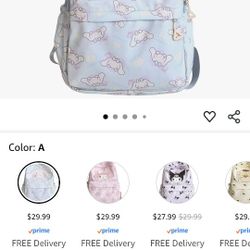 Girls Hello Kitty Character Backpack