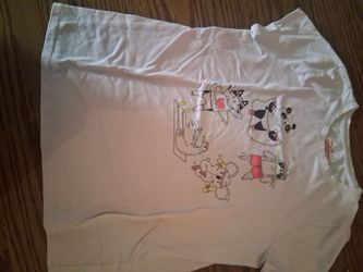 White Kids Graphic T-Shirt Cartoon Animals