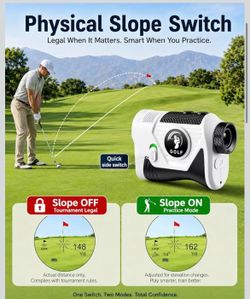 🌼 ⛳ 1200Y Golf Rangefinder | Slope Mode | Flag Lock Vibration | USB-C Rechargeable