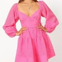 Petal & Pup Pink Mini Dress – Long Sleeve – Size XL – ($99 Retail)