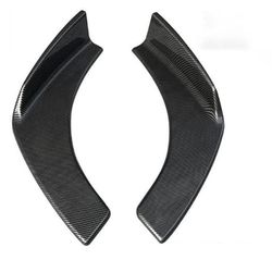 (Set of 2) Universal Real Carbon Fiber Front Bumper Splitter Lip