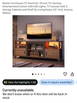 BEAUTIFUL 65 inch with tv stand 😍 MAKE ME AN OFFER