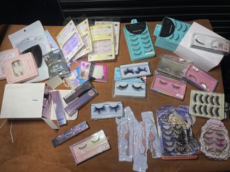 Assorted Eyelashes And Accessories