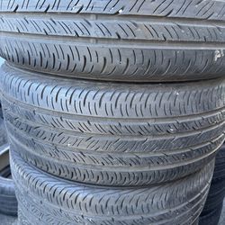 (4) 235/45R19 SET OF USED TIRES CONTINENTAL 60% LIFE !