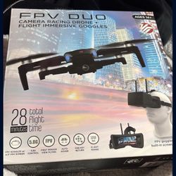 Vivitar FPV Duo DRCLS16 Camera Racing Drone with Immersive Flight Goggles