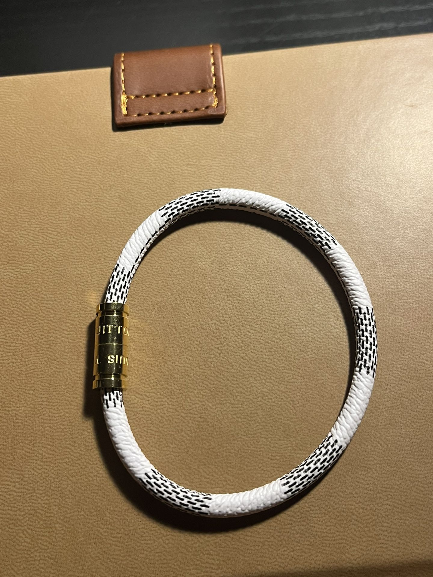 White LV Magnet Bracelet 