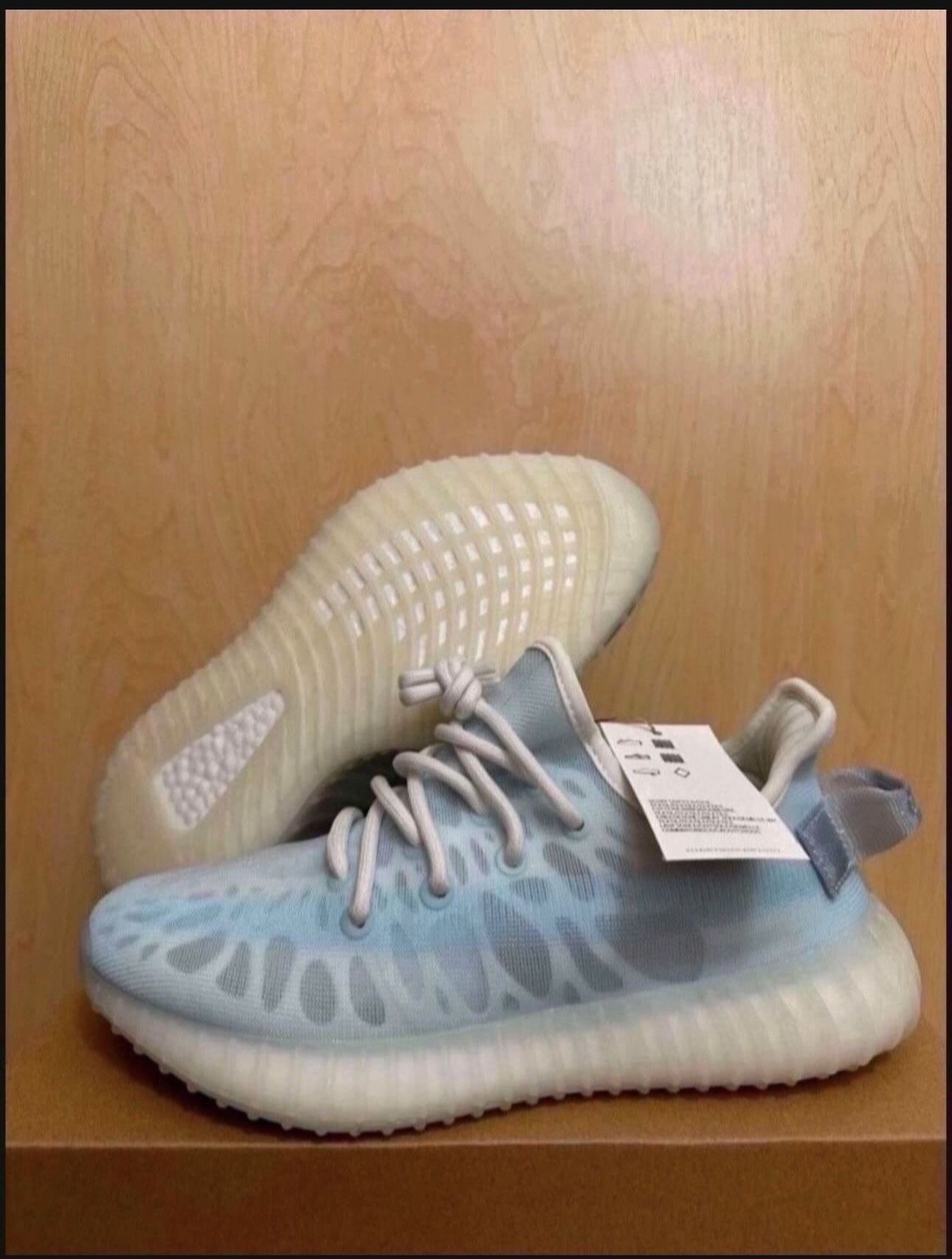 Adidas Yeezy Boost 350 V2 Mono Ice GW2869 Mens Size 5.5/6.5 Womens Brand New