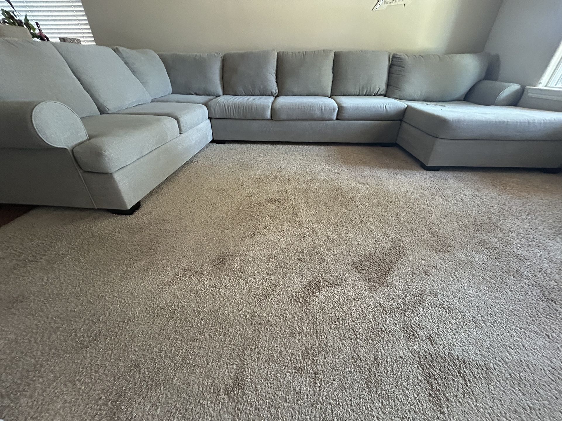 LIVING SPACES SOFA 3 PIECE SECTIONAL 