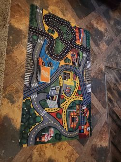 Town and Country Multicolor 4 ft. x 6 ft. Kids Activity Indoor/Outdoor Area Rug