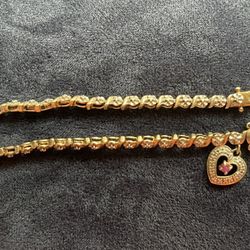 Diamond Chip Tennis Bracelet 