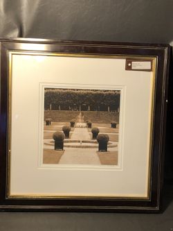 CHARLIE WAITE Sepia hand signed photograph 23” x 23”