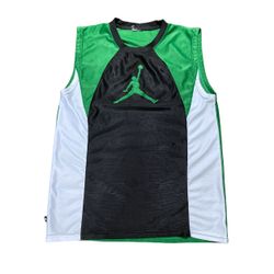 Jordan Jumpman Men's Jersey Tank XL Green/Black/White Mesh Breathable