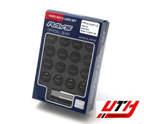 Rays 20pc HEX19 Nut & Lock 14x1.5 M14 P1.5 Wheel Rim Tuner lug Taper Acorn