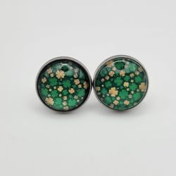 Lucky Clover Stud Earrings 