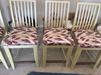 6 Newly Upholstered Chairs With Table