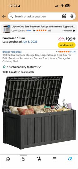 150 Gallon Outdoor Storage Box