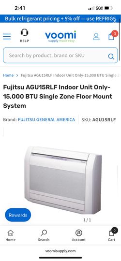 Fujitsu AGU15RLF Indoor Unit Only