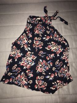 Hollister Flowered Halter Top