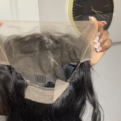 Human hair body wave wig