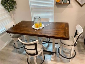 Valebeck High Dining table and Bar Stools Only $39 Down Payment 👉 PLEASE ASK FOR JON GREEN WHEN YOU ARRIVE!