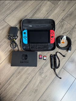 Nintendo Switch Bundle w/ Dock, Zelda Case, Pokémon Violet + Super SmashMario
