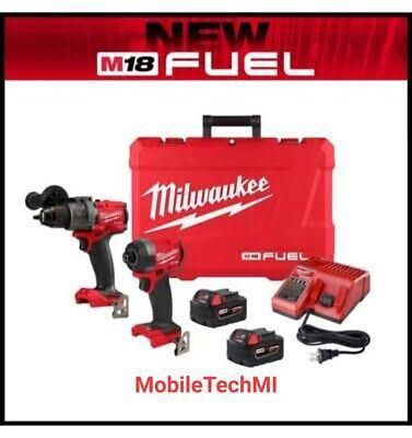 M18 FUEL 18V Lithium-Ion Brushless Cordless Hammer Drill and Impact Driver Combo Kit (2-Tool) with 2 Batteries