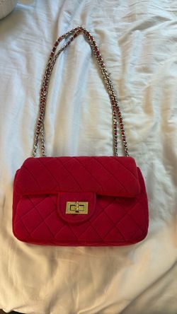 Red luxury purse