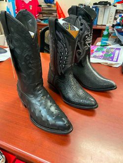 Botas vaqueras de piel para hombre