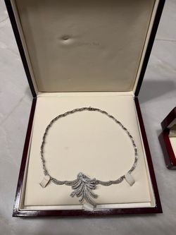 Diamond necklace and bracelet