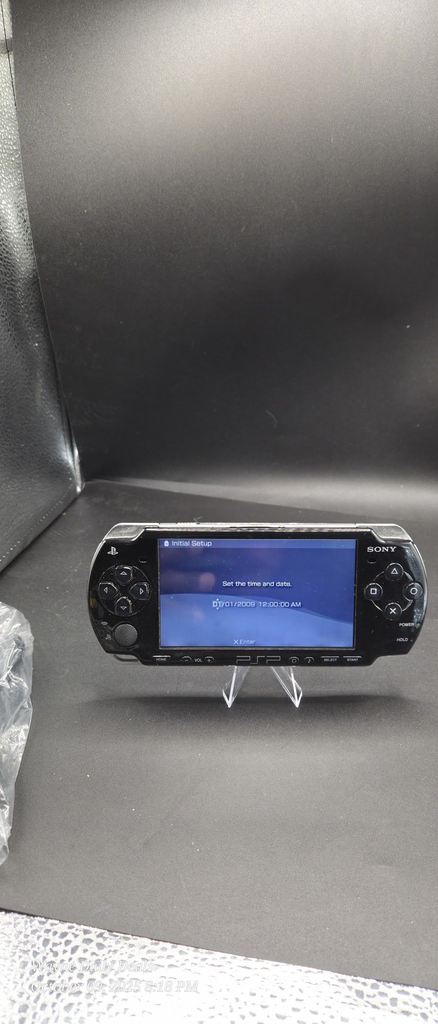 Sony PSP-2001 Slim & Lite Handheld Console — Works, New Battery + Charger (Light Scratches)
