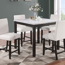 5 PCS COUNTER HEIGHT DINING SET (BRAND NEW)